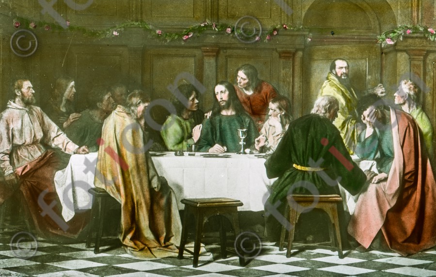 Abendmahl | Last Supper - Foto foticon-simon-172-003.jpg | foticon.de - Bilddatenbank für Motive aus Geschichte und Kultur